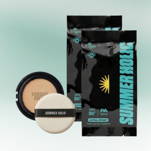 썸머홀릭 울트라 스포츠 톤업 선쿠션 SPF50+ PA++++ 15g(리필), 2개