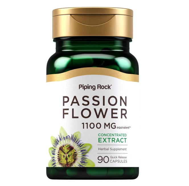 파이핑락 패션플라워 <b>시계꽃추출물</b> 1100mg 90캡슐 PassionFlower