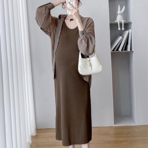 반전 블라우스 나시원피스 백 크로스 세트 여름원피스 롱원피스 여성롱원피스 반팔원피스 임부복