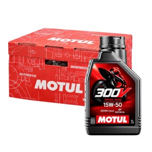 모튤 엔진오일 12통 1박스 300V 15W50 100% 합성유 레이싱 오토바이