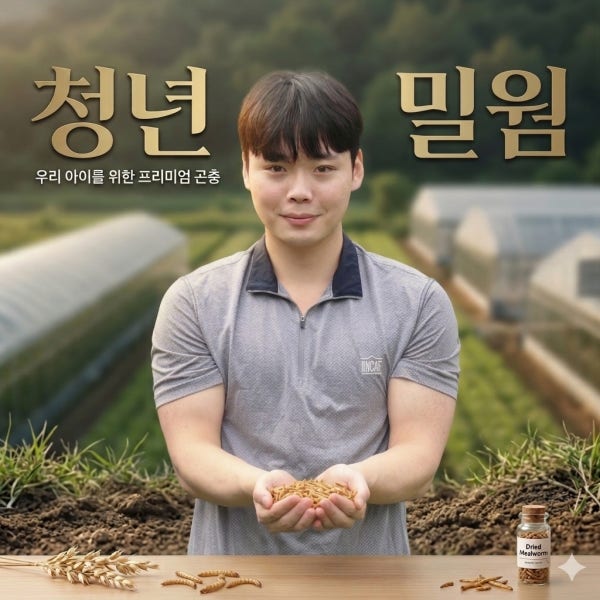청년밀웜 살아있는 프리미엄 슈퍼밀웜 60마리+20%