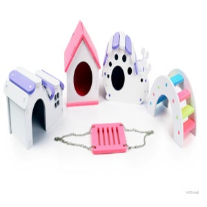 WSstore 햄스터용 장난감 햄스터둥지 둥지 은신처 햄스터집