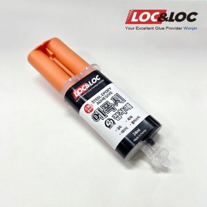 록앤록 스틸 에폭시 접착제 주사기 24ml 고점도 순간접착제 초강력 본드 금속 메탈 스틸 철 알루미늄 목재 세라믹 플라스틱 등 매꿈 보수