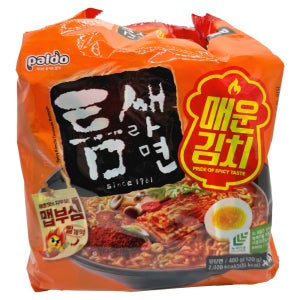 팔도 틈새라면 매운김치 봉지라면 4개입 8팩 멀티팩