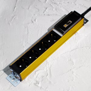 국산 LED 알루미늄 고용량 멀티탭 서버탭 과부하 누전차단 골드 4구, 10m, 1개