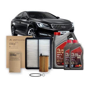 아슬란 엔진오일세트 전차종 엔진오일 순정필터 세븐골드 세븐레드 3종, 아슬란 3.0/3.3 (6단)가솔린, 1세트