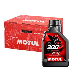 모튤 엔진오일 12통 1박스 300V 10W50 100% 합성유 레이싱 오토바이
