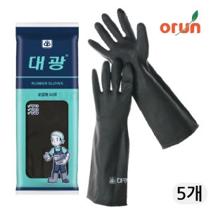 대광 공업용 어업용 두꺼운 고무장갑 10호, 5개