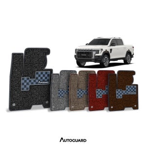 무쏘 코일 매트 엣지 마감 프리미엄 와이드 실리콘 발판 1열+2열