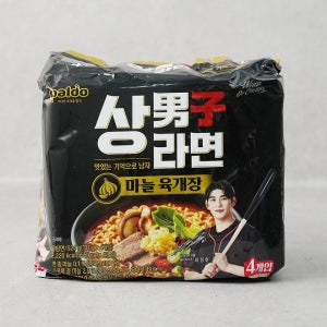 메가마트 팔도 상남자라면 마늘 육개장 131gx4