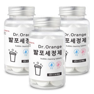 닥터오렌지 텀블러 세척 발포 세정제 30개입, 3개
