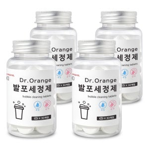 닥터오렌지 텀블러 세척 발포 세정제 30개입, 4개