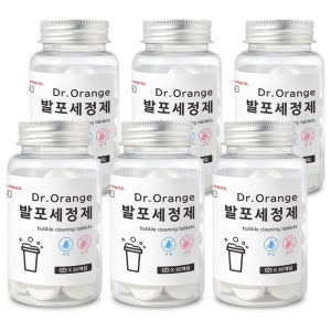 닥터오렌지 텀블러 세척 발포 세정제 30개입, 6개
