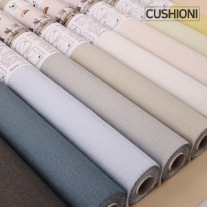 쿠셔니 붙이는벽지 실크 단열 스티커 결로방지 셀프도배 폭 50cm 2.5m, 보이블루