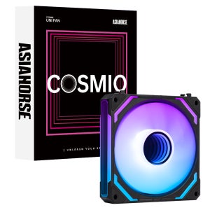 Asiahorse COSMIQ ARGB 모듈 쿨러팬 표준형(정방향), 블랙, 1팩