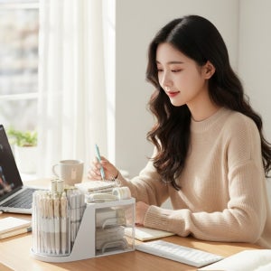 다용도 멀티 연필 볼펜 꽂이 홀더 필기구 정리 보관 수납 오거나이저