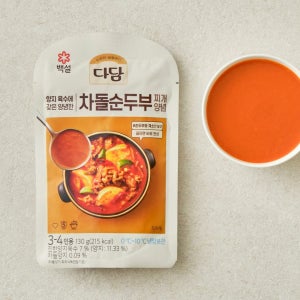 다담 찌개양념 차돌순두부, 130g, 8개