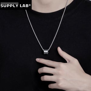 서플라이랩 써지컬스틸 베이직 실버링 남자 목걸이 데일리 아이템