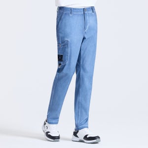 남성 가먼트다잉 원포켓 스탠다드핏 팬츠 네이비