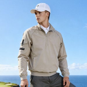 남성 코어플렉스 소매포켓 반집업 우븐탑 샌드