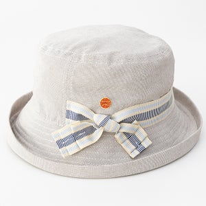 여름 리본 플라워 버킷햇 중년 여성 벙거지모자