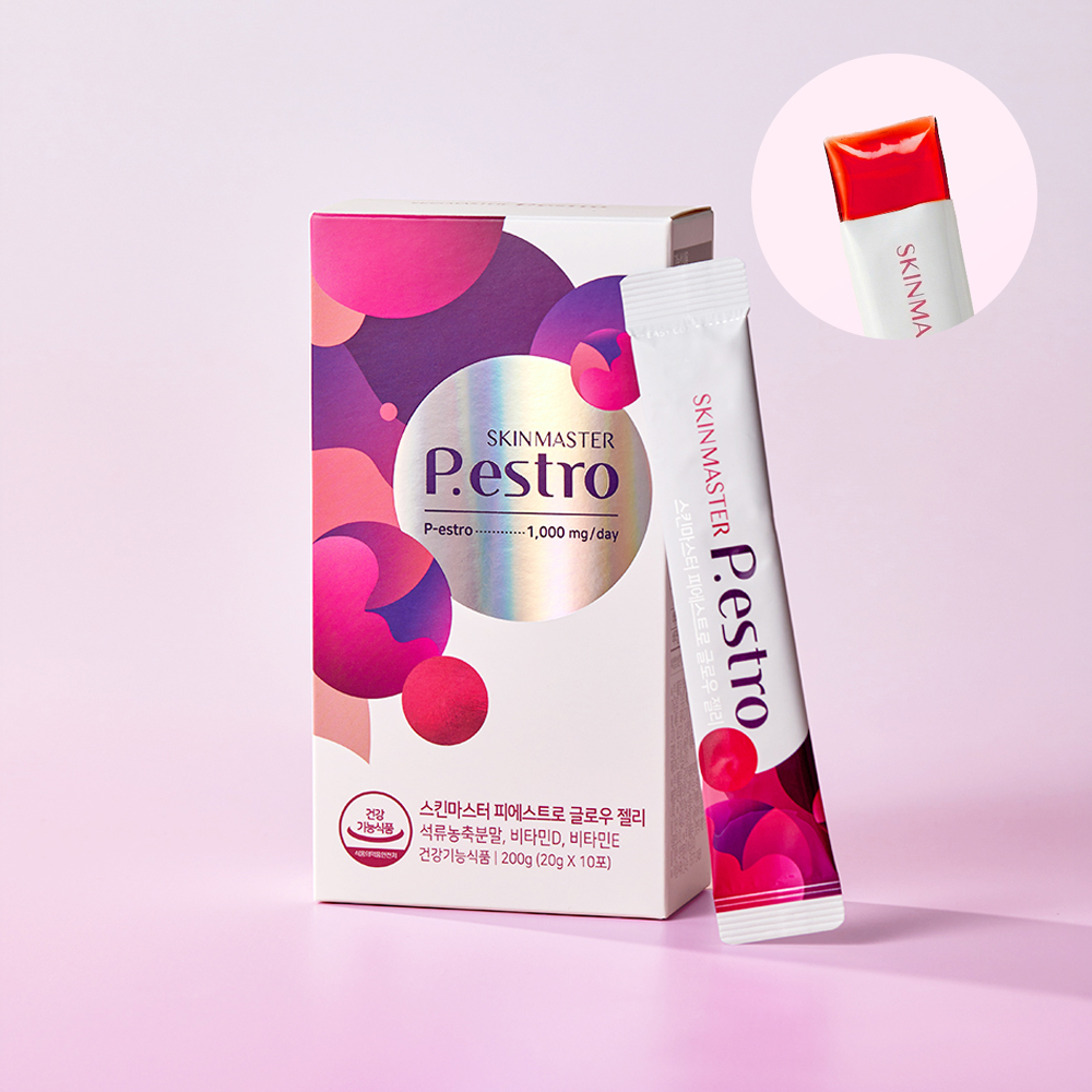 1일 1스틱 피부광채,보습,탄력,주름개선 올인원 솔루션 스킨마스터 피에스트로 글로우 젤리 10포 x 1박스