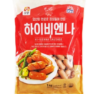 사조오양 하이비엔나 1kg 냉장 업소용 식당용 대용량