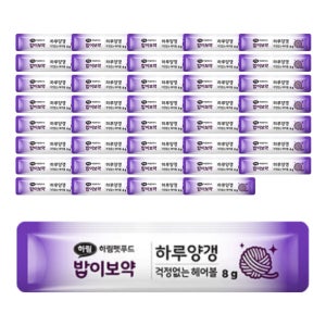 하림펫푸드 밥이보약 CAT 하루양갱 고양이 간식 걱정없는 헤어볼, 8g, 40개