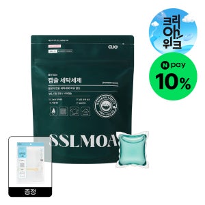 쓸모아 수용성 고농축 캡슐 세탁 세제 대용량 파우치 가든향, 100캡슐+세탁망 1입