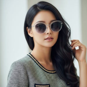 여성스러운 캣츠아이 콤비선글라스 샤리올(CHARRIOL) CH7059 S/C C.9 SLV