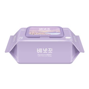 배냇짓 루트 아기물티슈 캡형 도톰한 유아 시그니처 72매 10팩