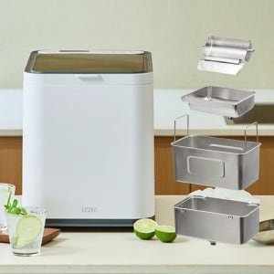 르젠 올스테인리스 분리세척 이지클린 25kg 대용량 제빙기 LP-IM100