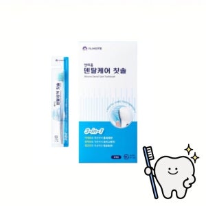 앤리홈 덴탈케어 칫솔 이중미세모 틈새전용 플라그제거 향균칫솔 6개입