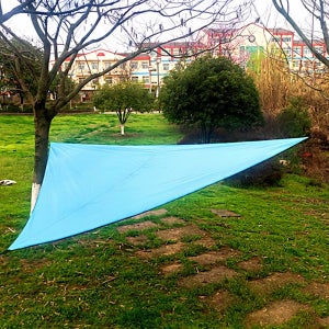 삼각 타프 그늘막 방수 코팅 야외 블루