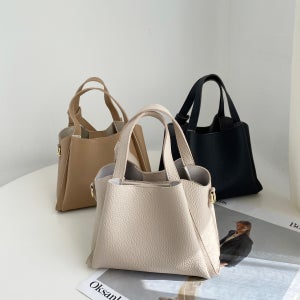 클래식 가죽 명품 토트백 미니 숄더 크로스 직장인 결혼식 하객 30대여성 데일리백 3컬러