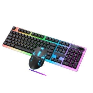기계식 조용한 유선 키보드 마우스 세트 게이밍 e스포츠 데스크탑 노트북 주변기기 사무실