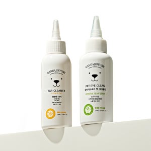 [귀세정제+눈물지우개 세트] 강아지스토리 귀세정제 눈물지우개 귀청소 눈꼽제거 외이염 예방