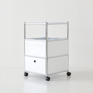 마켓비 심플리 이동식 서랍장 1칸 BC605 퓨어화이트