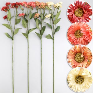 조화 펠리시아 데이지 구절초 조화꽃 위드 69cm 24개 세트 4색 택1 꽃장식 고급조화