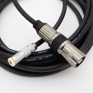 HDTOP 국산 메탈 3.5스테레오 암 TO XLR 케이블 블랙 50M HT-TP2972