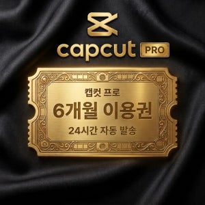 [개인Pro/ 24시간 자동발송] 캡컷프로 6개월 1년 구독권 Capcut Pro 이용권