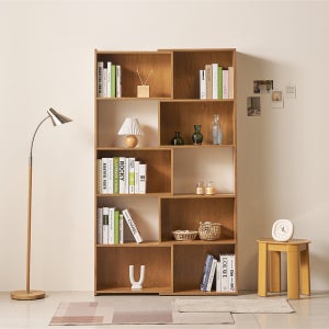 리버퍼니쳐 프린 5단책장 내맘데로 모서리 코너형 사이즈확장형 서재 학생방 사무실 휴게실