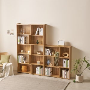 리버퍼니쳐 프린 책장세트 내맘데로 모서리 코너형 사이즈확장형 서재 학생방 사무실 휴게실
