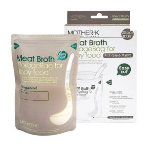 이유식저장팩 이유식 육수 저장팩 지퍼백 400ml