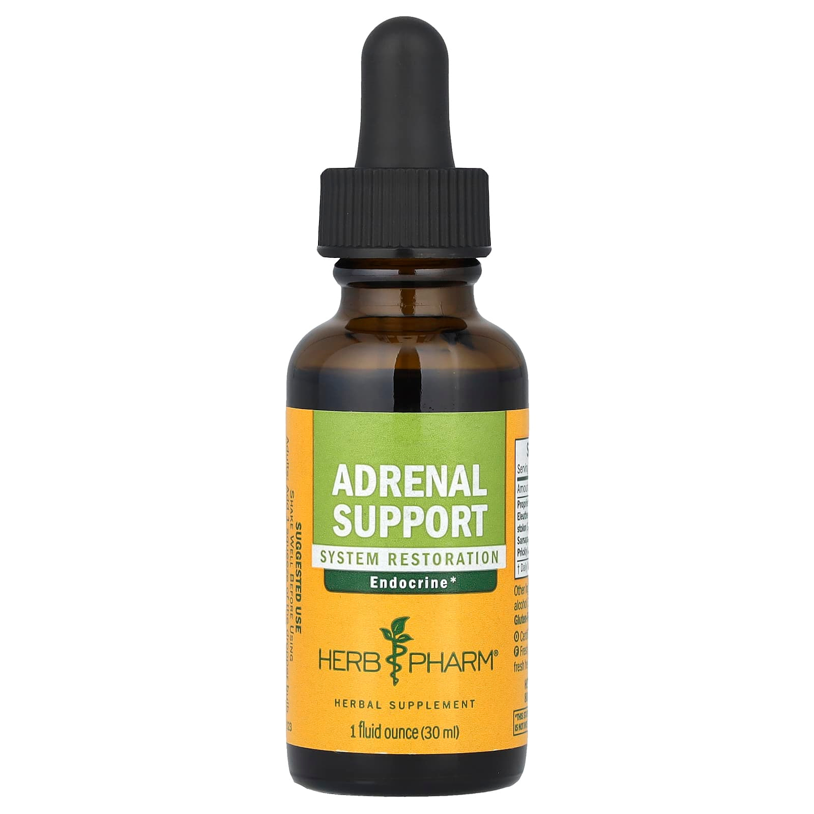 허브팜, <b>부신</b> 기능 지원, 30ml (1 fl oz) HBP-90015