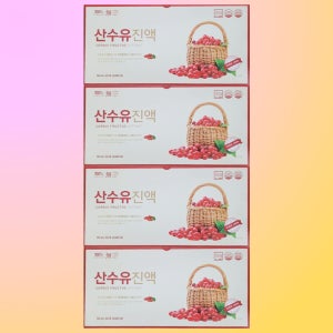 4박스 산수유진액 건본원 산수유활액 30포