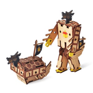 영공방 영모델러 나무모형 만들기 변신로봇 아기거북선 YM171