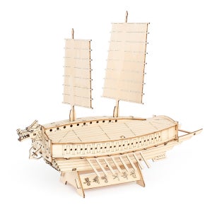 영공방 영모델러 나무모형 만들기 미니 통제영거북선 YB003