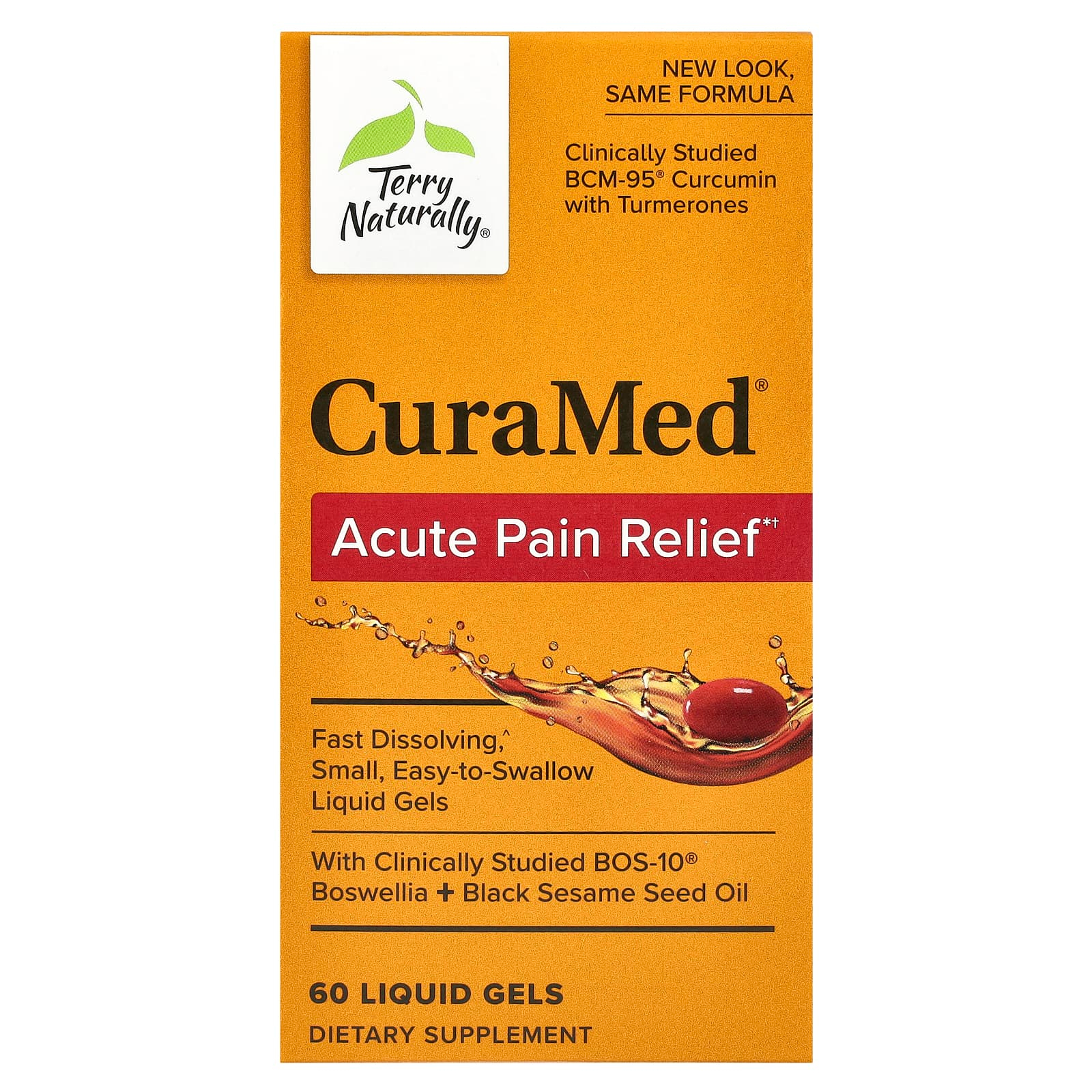 <b>테리 내추럴리</b>, 큐라메드, 급성 통증 완화, 액상 젤 60정 EUR-34706