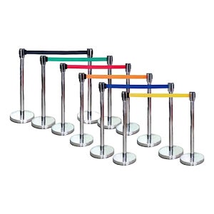 지자체 도서관 휴무일 출입문 차단스텐봉 벨트형 2M 아파트 빌딩